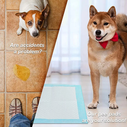 100pc Pet diapers 45*60cm Super Absorbent Pet Diaper Dog Training Pee Pads Disposable Healthy Nappy Mat For Cats Dog