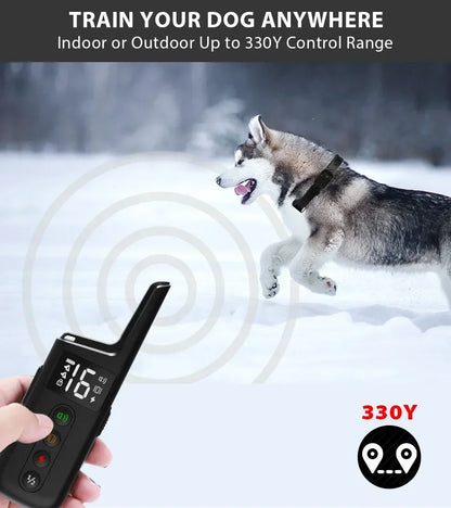 2024 New Electric Waterproof Dog Training Collar Rechargeable Remote Control Static Shock Vibration Anti Bark Collars for Dogs
