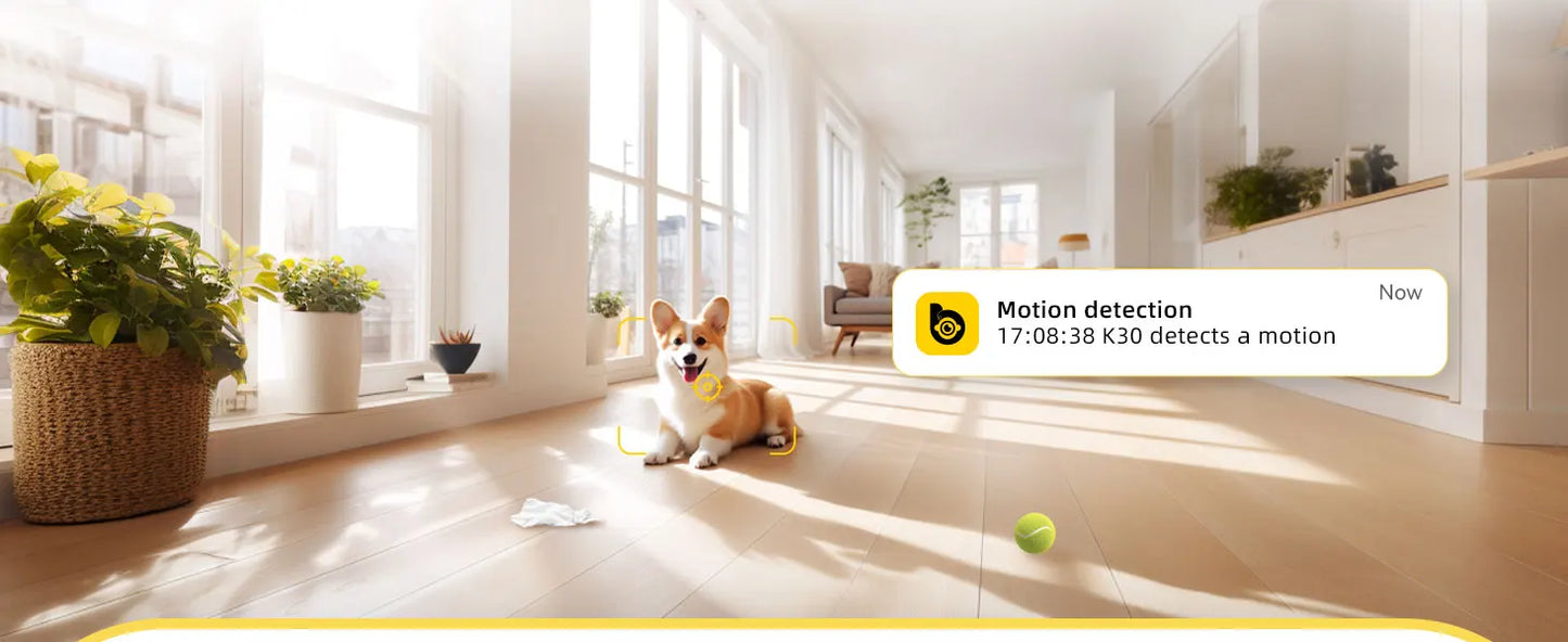 BoyKeep 3MP 5G/2.4GHz WiFi Indoor Home Security IP Smart Pet Dog Camera Automatic Tracking 24/7 Video Surveillance Camera