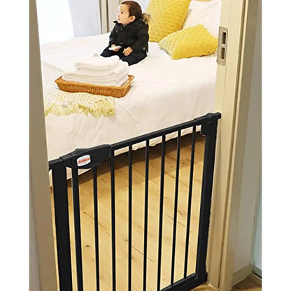 UBRAVOO Baby Gate for Doors and Stairs, Height 100 cm, Safety Pet Gate,  Automatic Closure, Triple Locking