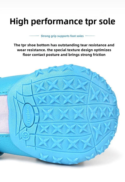 Dog Shoes Adjustable Waterproof Warm and Protect The Feet Small Dogs Reflective Shoes Easy Clean Pet Supplies Products