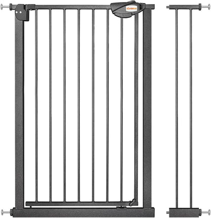 UBRAVOO Baby Gate for Doors and Stairs, Height 100 cm, Safety Pet Gate,  Automatic Closure, Triple Locking
