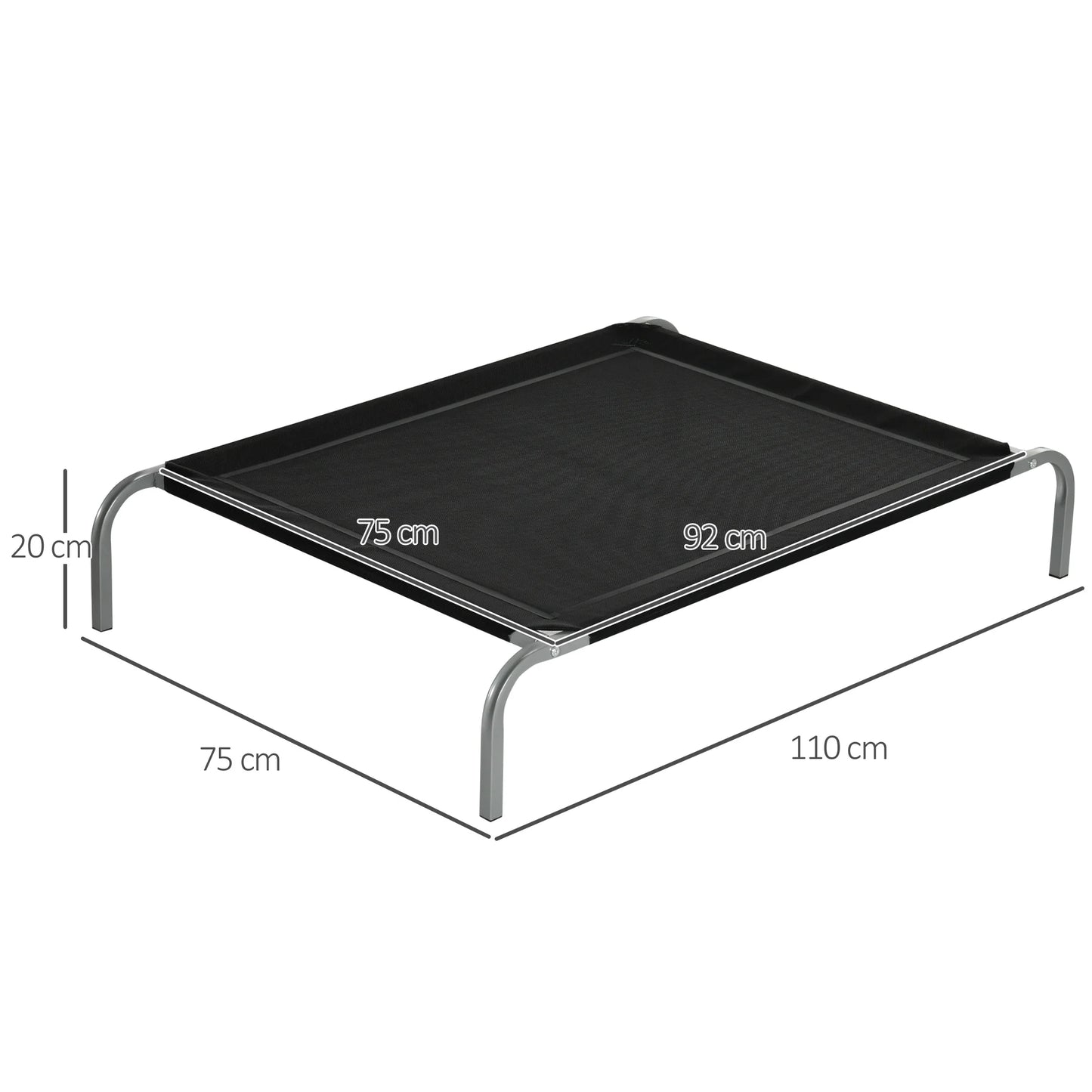 Pawhut Elevated Pet Bed Dog Bed for Sleeping Traveling Outdoor
