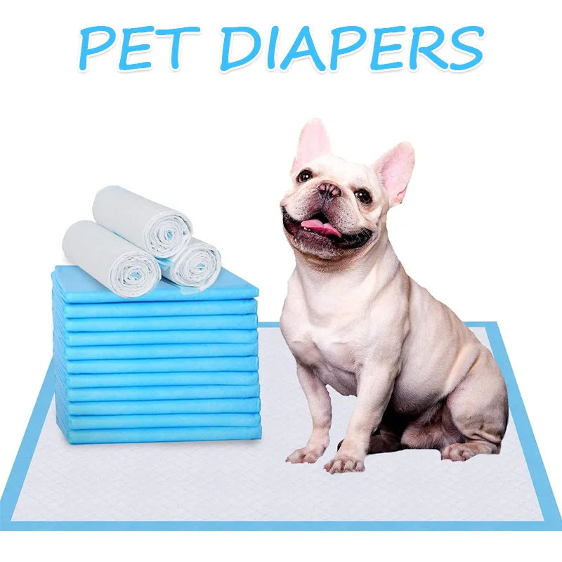 100pc Pet diapers 45*60cm Super Absorbent Pet Diaper Dog Training Pee Pads Disposable Healthy Nappy Mat For Cats Dog