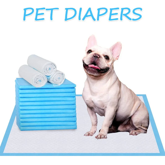 100pc Pet diapers 45*60cm Super Absorbent Pet Diaper Dog Training Pee Pads Disposable Healthy Nappy Mat For Cats Dog