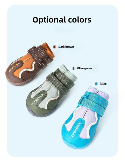 Dog Shoes Adjustable Waterproof Warm and Protect The Feet Small Dogs Reflective Shoes Easy Clean Pet Supplies Products