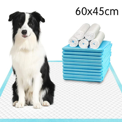 100pc Pet diapers 45*60cm Super Absorbent Pet Diaper Dog Training Pee Pads Disposable Healthy Nappy Mat For Cats Dog